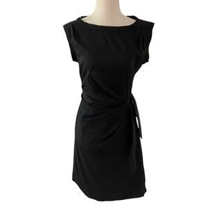 Diane Von Furstenberg Black Della Side Zip Sheath Dress Women Size 2 | 14-20